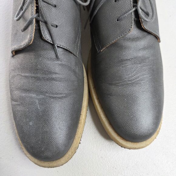 Common Projects Cadet Derby Dark Gray Pebble Grain Leather Shoes Size 47 main image 13